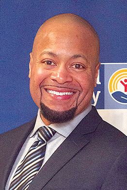 Photo of United Way president and CEO Rodney Prunty, a Black man with a beard and a thin mustache.