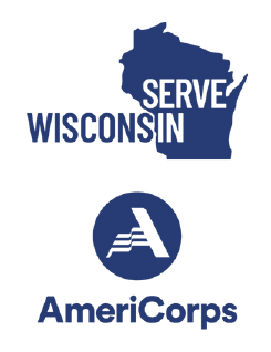 Serve Wisconsin and AmeriCorps logo