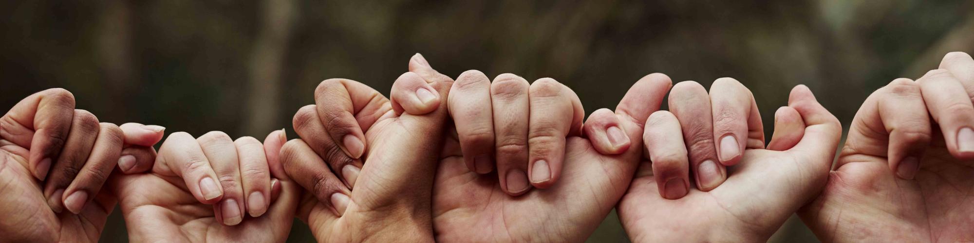 hands linked